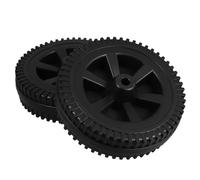 COOLHIYA Heavy Duty 7 Inch Bbq Grill Cart Wheels Replacement, Black Plastic Swivel Casters for Outdoor Barbecue Carts, 2 Pieces with Robust Construction for Gas Grills