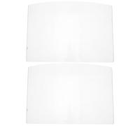 COOLHIYA Helmet Visor Replacement 2Pcs Sandblasting Lens 8.66X5.71In Protective Glass with Anti-Fog Coating for Welding and Sandblasting Face Protection