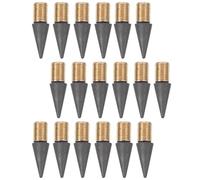 COOLHIYA Inkless Pencil Replaceable Heads Metal and Graphite Tips 20pcs with Screw Interface Design to Reduce Sharpening Time, for School and Office Use