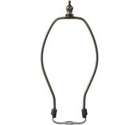 COOLHIYA Lampshade Bracket Horn Frame 8 Inch Antique Bronze for Floor and Table Lamps Harvard Style Lighting Holder