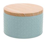 COOLHIYA Large Capacity Iron Storage Boxes with Lid Decorative Candy Case for Packing and Home Decoration, Lovely round Dessert Case for Christmas Cookies and Small Foods
