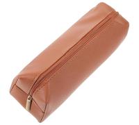 COOLHIYA Leather Cosmetic Brush Holder with Creative Design and Enough Space, Convenient to Use Travel Makeup Brush Pouch and Mini Pencil Case for Daily Organiser