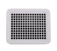 COOLHIYA Litter Box Easy to Install for Cage with Heightened Fence Design and Thick Bottom Net Black Pp Bunny Litter Tray Preventing Feet from Getting Stuck, Suitable for Guinea