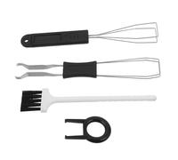 COOLHIYA Mechanical Keyboard Keycap Remover Tool Set with Metal Stem Puller and Cleaning Brush, Ergonomic Plastic Design for Keyboard Repairs and Cleaning at Home, 4pcs