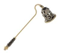 COOLHIYA Metal Candle Extinguisher with Floral Rhinestone Decoration, Multi-Colour Snuffer Tool for Controlled Candle Flame, for Birthday and Home Relaxation