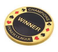 COOLHIYA Metal Card Protector Poker Accessory for Texas Hold'em Lightweight Alloy Poker Card Guard with Unique Design Collectible Souvenir for Men