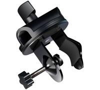 COOLHIYA Microphone Boom Arm Clamp 15mm Metal Desk Mount Clip with 360 Degree Rotation and Ergonomic Knob, Compact Design for Handheld Microphones in Recording Studios and Stage