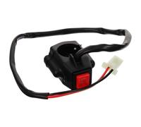 COOLHIYA Motorcycle Handlebar Push Start Ignition Switch Kg016 Red Remote Starter Button for Ybr125 Compatible Motorbike Electrical Systems