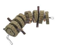 COOLHIYA Natural Bunny Molar for Small Pets Teeth Cleaning Chew Teether for Hamsters Guinea Pigs Rabbits Safe Hanging Snack to Promote Healthy Teeth Grinding and Prevent Bad Chewing