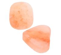 COOLHIYA Natural Himalayan Mineral Salt Soap Bars Orange Handmade Soaps 2pcs in Heart and Oval Shapes for Body Massage and Foot Exfoliation with Deep Cleansing and Exfoliating Properties