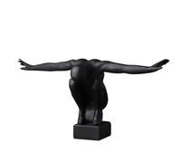 COOLHIYA Nordic Style Ornament Resin Sculpture Statue Featuring Men Design Craft with Smooth and Delicate Surface, Unusual Ornaments for The Home for Lounge Or Study Decoration