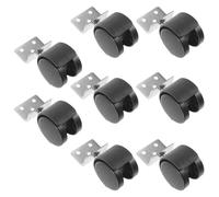 COOLHIYA Office Chair Casters 8pcs Plastic Swivel Wheels with Strong Loading Capacity for Office Furniture