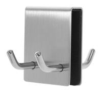 COOLHIYA Over Door Hooks Organizer Hangers Rack 2-Prong Stainless Steel Double Sides Curved Design Wear-Resistant Coat Hooks for Bedroom and Bathroom