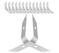 COOLHIYA Picture Framing Tools Backing Clips DIY Aluminum Alloy 50pcs Spring Clips Reliable Invisible Fixation Picture Frame Hardware for Art Craft the Wall