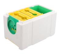 COOLHIYA Portable Beekeeping Hive Box Made of Foam and Plastic with Simple and Stable Structure Compact Design for Honeybees for Garden and Courtyard Pollination