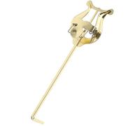 COOLHIYA Portable Trumpet Lyre with Space-saving Design Music Score Clip Metal Construction and Easy Installation for Small-sized Instruments for Marching Bands