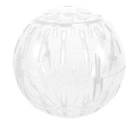 COOLHIYA Portable White Hamster Exercise Ball for Small Animals Lightweight Plastic Running Ball Toy Suitable for Hamsters at Home the Road