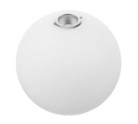 COOLHIYA Replacement Globe Lamp Shade 15Cm Diameter Milky White Glass Cover Metal Threaded for Wall Sconce and Molecular Lamps