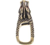 COOLHIYA Retro Dragon Keychain with Brass Craft Pendant, Multipurpose Portable Waist Hanging Chains and Hook for Keys, for Suitcase Hanging Decoration Or Bag Ornament in Golden Colour