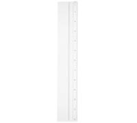 COOLHIYA Ruler Precise Use Teaching Plastic Straight Office and Graduation Party Essential Magnifying Math Measuring Tool Calculations Accurate Measurements