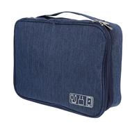 COOLHIYA Shockproof Digital Accessory Bag for Portable Hard Drives and Photo Paper, Waterproof 3-layer Storage Bag Removable Partition Plate, Travel Storage Pouch for Electronics and Data