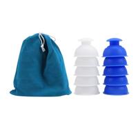 COOLHIYA Silicone Cupping Set with Vacuum Suction for Body Therapy 11pcs Sturdy Silicone Material and Promote Relaxation for Home Use