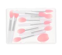 COOLHIYA Silicone Lip Scrub Brush Applicator for Professional and Daily Use, Plumping Lip Colour, Suitable for Liquid Cosmetics, Practical Lipstick Brush with Dustproof Cover