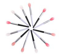 COOLHIYA Silicone Lipstick Brush Set Random Color with and Silicone Material 12pcs Portable and Easy Cleaning Cosmetic Lip Brush for Professional Beauty Salon and Home Use