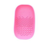 COOLHIYA Silicone Makeup Brush Cleaning Plate Random Color for Women Easy to Store Can Be Filled with Water Brush Cleaner Pad at Home