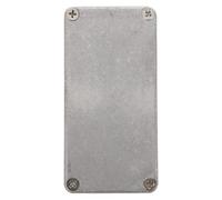 COOLHIYA Silver Aluminium Guitar Pedal Box Case with Polished Surface, Sturdy Replacement Enclosure for Stomp Box, for Guitar Effects and Looper Pedals