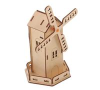 COOLHIYA Solar Windmill Kit for DIY Science Experiment for School Age Boys and Solar Powered Educational Home Project Develops Practical and Problem Solving Skills