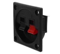 COOLHIYA Speaker Box Terminal Cup Connector and Made of Sturdy Abs Zinc Alloy Suitable for Car Easy Installation Polarity Identification for Speaker Cabinets Home Audio Systems