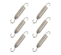 COOLHIYA Stainless Steel Exhaust Springs Sturdy 6pcs to for and Heavy-duty Pull Exhaust Tight Motorcycle Swivel Springs for Secure Motorcycle Engine Motorbike Accessories