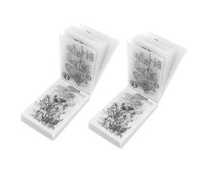 COOLHIYA Sulfate Paper Scrapbook Material for Drawing and Writing Retro Compact Blank Sheets Decorative Backing Paper 2 Sets Suitable for Journal Planners and Handbooks