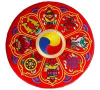 COOLHIYA Tibetan Singing Bowl Pillow with Delicate Embroidery, Lightweight Fabric Cushion Pad for Buddha Sound Bowl, Convenient to Store and Carry, for Meditation and Spiritual Use