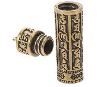 COOLHIYA Tiny Brass Jar Pendant Keychain Handmade Car Hanging Decor Vintage Style Brass Ornament for Keys and Accessories Smooth Surface Charm