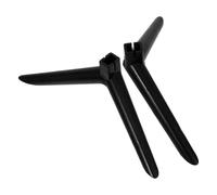 COOLHIYA Universal Tv Stand Legs Replacement Base Pedestal Feet with Screws for Tvs and Monitors, Black Pp Material, Stable and Reliable Desktop Holder Suitable for Table and Desk Use