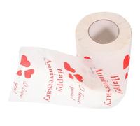 COOLHIYA Valentine Great Toilet Romantic Heart Roll with Patterns Paper Soft and Comfortable for Wood Pulp Paper Tissue Cleaning Power Home and Dorm Use