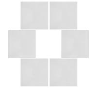 COOLHIYA Vent Cover Rubber and Magnet Material White Square Magnetic for Ceiling Vents 6pcs Prevents Debris Easy to Clean in Homes
