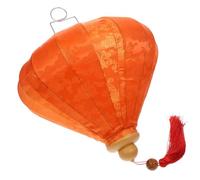COOLHIYA Vietnamese Lanterns Outdoor Hanging Lanterns Flocked Cloth Material and Classical Shape, for Yard and Tree Decorations, Creating Romantic Atmosphere Oriental Decor for Wedding