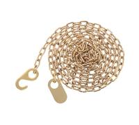 COOLHIYA Vintage Golden Steel Pendulum Clock Weight and Chain for Grandfather Clocks Heavy-Duty Mechanical Repair Part Replacement Accessories