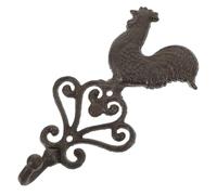 COOLHIYA Vintage Style Rooster Cast Iron Wall Hook Antique Coat and Towel Storage Hanger Iron Hook for Wall Mounted Organization and Space Saving