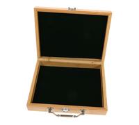 COOLHIYA Vintage Wooden Mahjong Case Mini Suitcase Portable Tile Storage Box with Lid for Travel Party and Traditional Game Organization Elegant Design Option