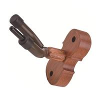COOLHIYA Wall-mounted Violin Hanger Hook with Bow Holder for Erhu and String Instruments, Stylish Wood and Iron Construction with Rubber Grip, Convenient Installation and High Load