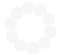 COOLHIYA Watch Glass Smooth Edges for Chemical Experiment 10pcs round Laboratory and Evaporation Glass Dish Suitable for School Laboratory