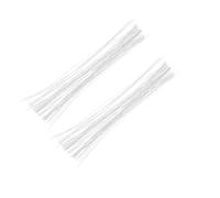 COOLHIYA White Floral Wire Stems Seamless Integration and Maintain Shape Made of Iron 100pcs for DIY Crafts and Flower Arrangements for Party Spaces and Wreath Wrapping