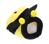 COOLHIYA Winter Hamster Hideout Small Pet Warm Bed Cozy Lint Material House with Windproof Design Suitable for Small Animals in Pet’s Home