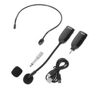 COOLHIYA Wireless Headset Microphone Cordless Boom Mic for Public Speaking Recording Hanging over Ear Design for Teachers Stage Performances