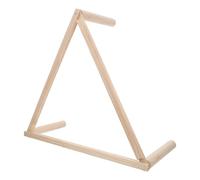 COOLHIYA Wooden Chicken Perch for Coop and Brooder, Triangular Ladder Stand in Khaki, Natural Indoor Chicken Tree Perch for Hens, Safeguarding Health and Supporting Active Behaviour
