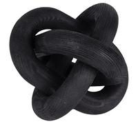 COOLHIYA Wooden Link Chain Decor with Chic Design and Simple Fresh Style, Black Wood Knot Decoration for Apartment and Bedroom, Creates A Warm Home Vibe with Rustic Farmhouse Charm